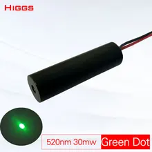 Высокая стабильность 520nm 30mw зеленая лазерная указка ночного охотничьего прицела лазерная головка промышленного класса оптический источник сигнала