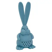 1 шт. ситечко для чая здоровая силиконовая форма в виде кролика для заварки чая многоразовый чайный пакетик ситечко для чая кофе чайник аксессуар