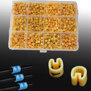 

EC-0 EC-1 EC-2 EC-3 Cable Markerwire marker Number 0 to 9 Cable Size 1.5 sqmm yellow Colored PVC markers valued package