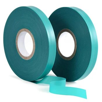 

2 Pieces of 150-Foot x 1/2-Inch Wide Tape Green Garden Straps, Tying Tape, Gardening Straps
