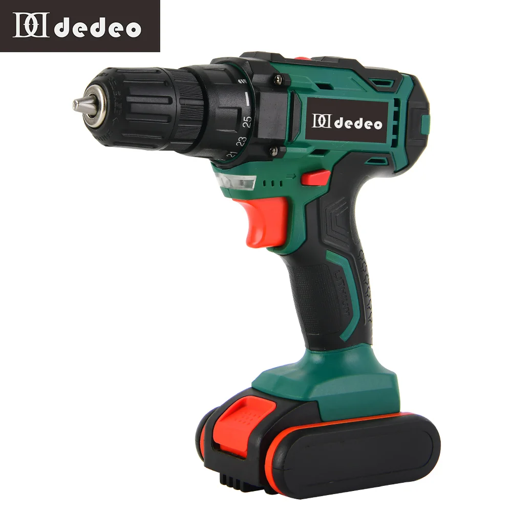 12V 16V Power Tool With Cordless Screwdriver Dril For Household Lithium Driver 20V 24V Mini Electric Industrial DEDEO | Инструменты