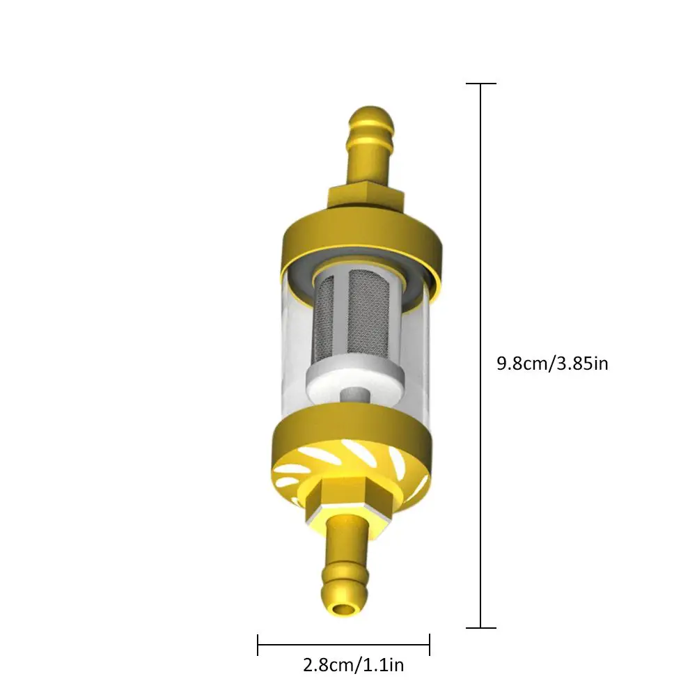 Ретро части для модификации мотоцикла, металлический масляный топливный фильтр, съемный прозрачный стеклянный топливный фильтр, аксессуары для мотоциклов