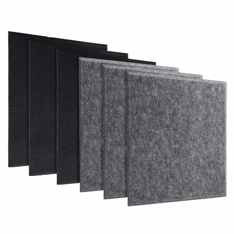 Promotion! 6 Pcs Sound-Absorbing Panels Sound Insulation Noise Shock-Absorbing Foam Acoustic Treatment for Recording Stud |