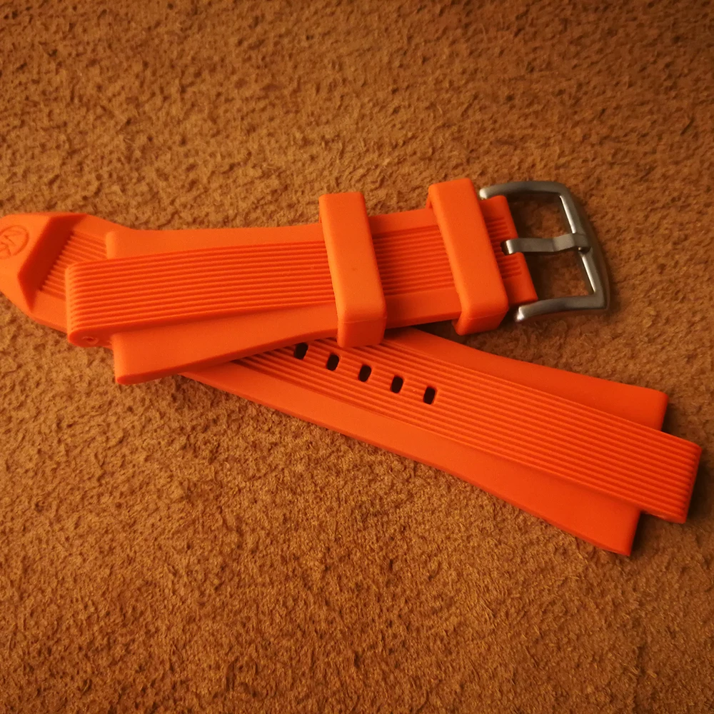 Silicone Rubber watch band Convex 