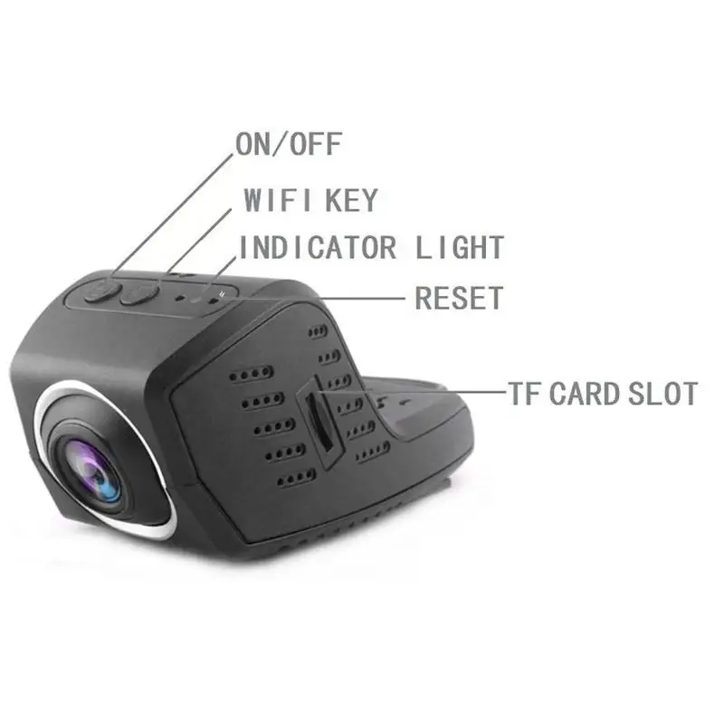Прочный Автомобильный видеорегистратор с объективом 1080p 170 градусов, цифровой видеорегистратор, DVR камера, тонкий дизайн, V47, WiFi, Автомобильный видеорегистратор, камера FHD