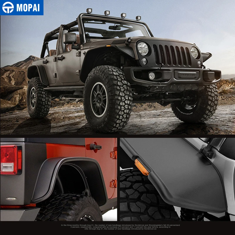 MOPAI Брызговики для Jeep Wrangler JK, автомобильные колеса для бровей, брызговики, аксессуары для Jeep Wrangler JK 2007-, автомобильный Стайлинг