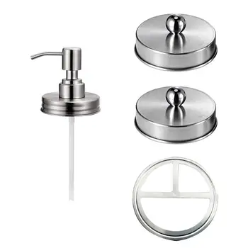 

4PCS Metal Pumps Soap Lotion Dispenser Pumps Press Type Bottle Lids for Home Shop Replacement