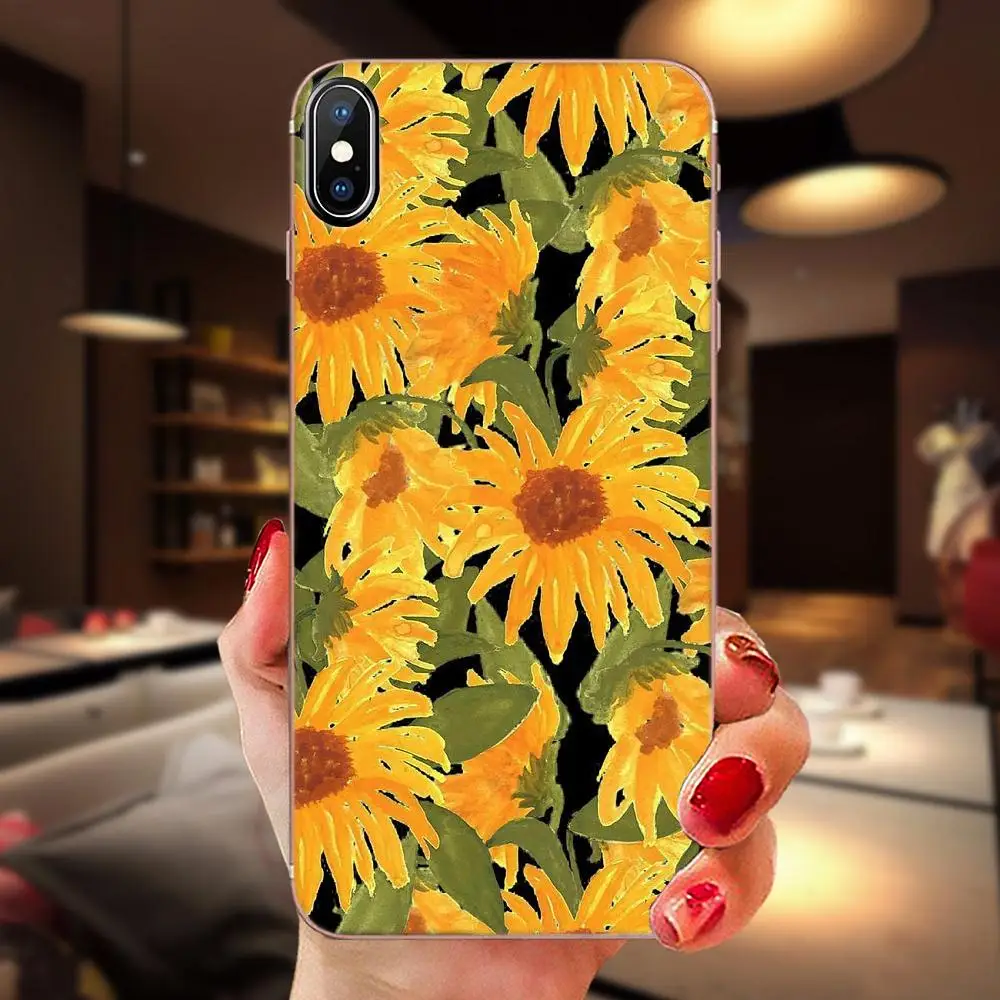 Летняя Маргаритка Подсолнух цветочный пион Flowe для huawei P7 P8 P9 P10 P20 P30 Lite Mini Plus Pro Y9 Prime