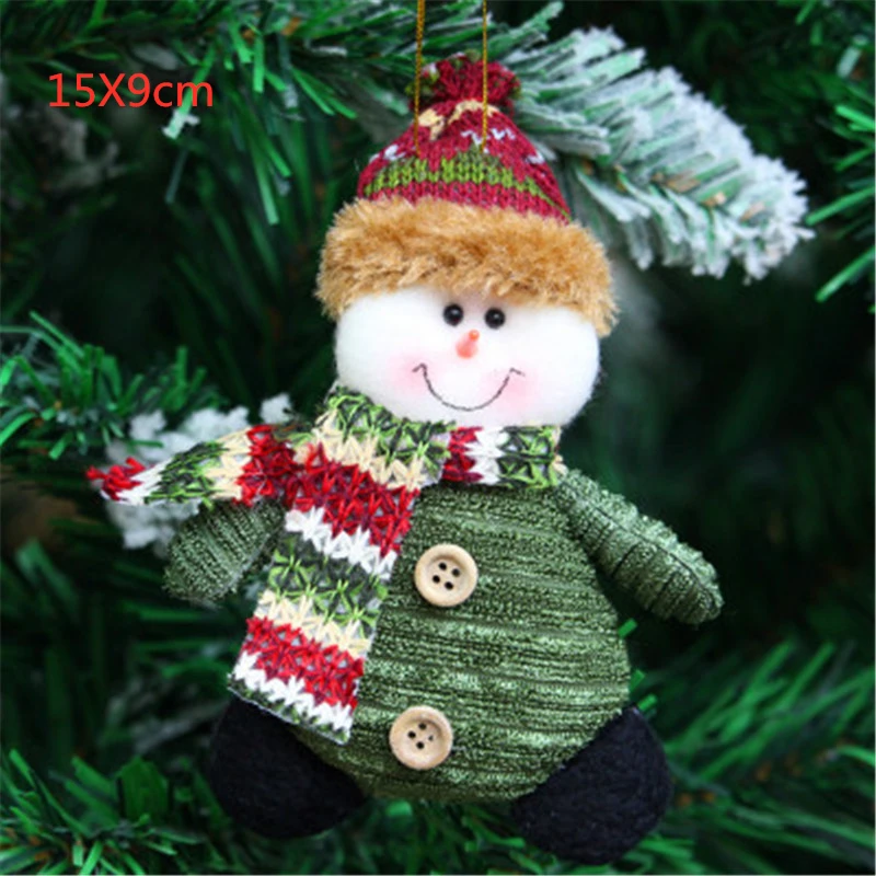 Рождественская елка Висячие куклы-подвески Рождественский орнамент Санта Клаус кукла подарок на год для детей, рождественские украшения для дома 1/3 предмета в комплекте