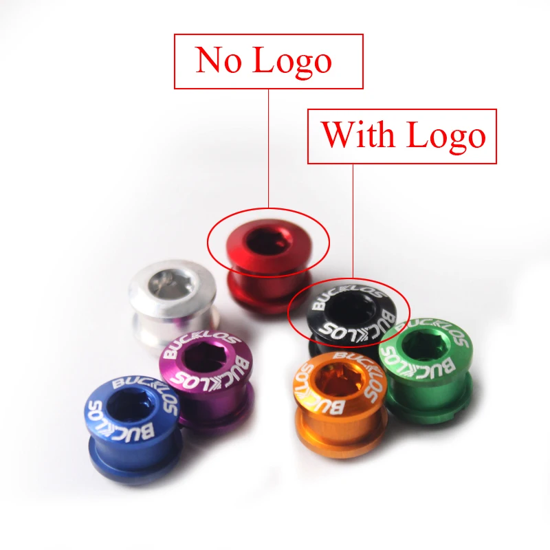 MTB Bike Chainring Screws 6.5mm Aluminum Alloy Chain Ring Bolts Single/Double or Three Plate Crank Parts Cycling Accessories