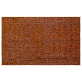 

Handmade Brown Vintage Overdyed Turkish Area Rug 165x266 Cm-5'5''X8'9''