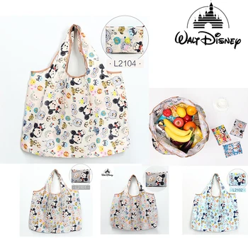 

Disney Japan Folding Shopping Bag Lightweight Portable Eco Bag Women Tote Bag Waterproof Large Capacity Shopping cute Bag Reuse