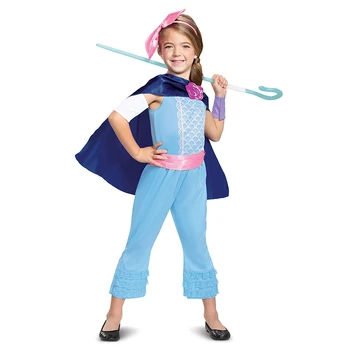 

4-12Y Girl Anime Movie Bo Peep Classic Halloween Cosplay Costume Party Bodysuit