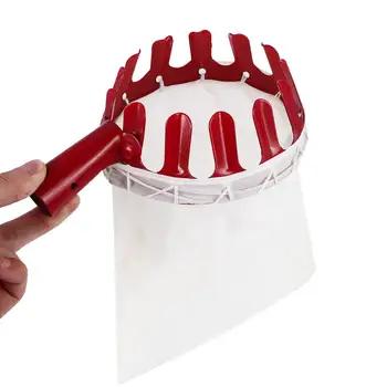 

Fruit Picker Fruit Catcher Collector Pruning Tools Red Metal Creative Portable Hand Tool Yard Farm Without Pole Device