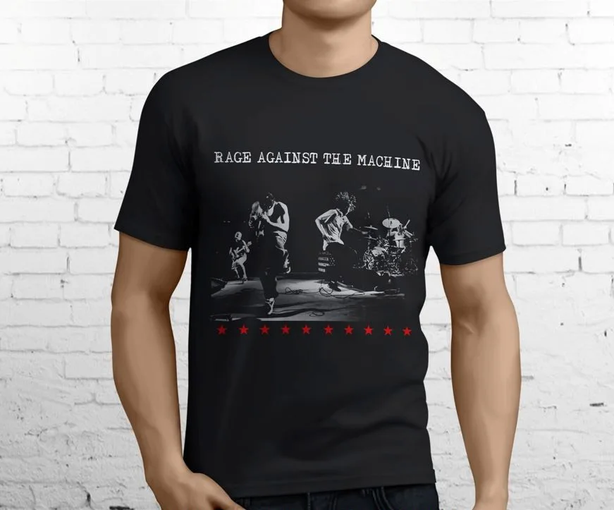 

New Rage Against The Machine Ratm Rock Band Men'S Black T Shirt Size S 3Xl New Fashion Cool Casual T Shirts