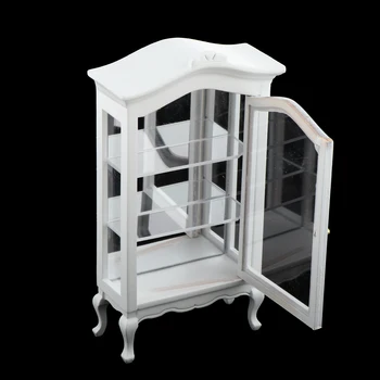 

1/12 Miniature Wooden Wine Cabinet Showcase Scene Model for Dolls House