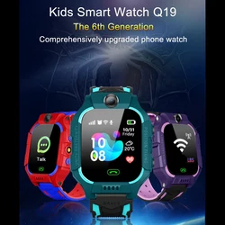 The new smart children's phone watch positioning Q19 touch screen camera 6th generation phone watch