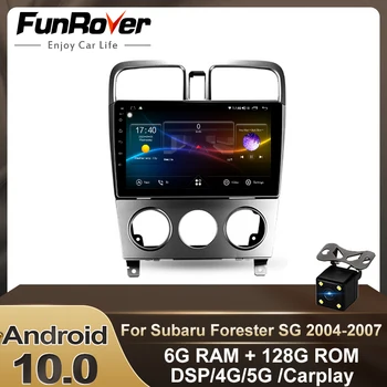 

Funrover 6G+128G Android10.0 DSP Car Radio Multimedia Video Player For Subaru Forester 2004-07 Navigation GPS 2 Din Dvd Stereo