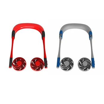 

Portable Fan Hanging Neck Fan with Bluetooth Earphone and 3 Adjustable Wind Speed for Home Sport Office Outdoor