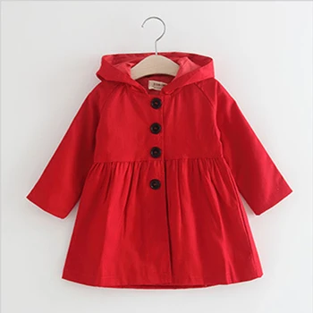 

Autumn Winter Children Jacket Baby Fashion Solid Single Breasted Jacket Boy Girl Clothes Cotton Hooded Warm Outerwea Windbreaker