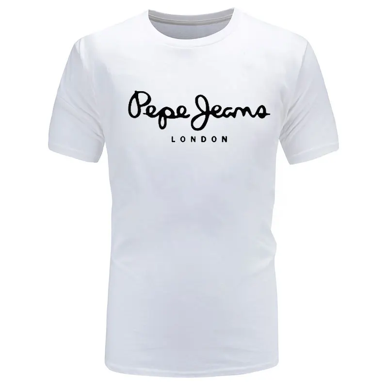 

Tees men T Shirt Print Letter T-shirt Casual White Black Pink Short Sleeve Cotton Tops 2019 Spring Summer Luxury Brand