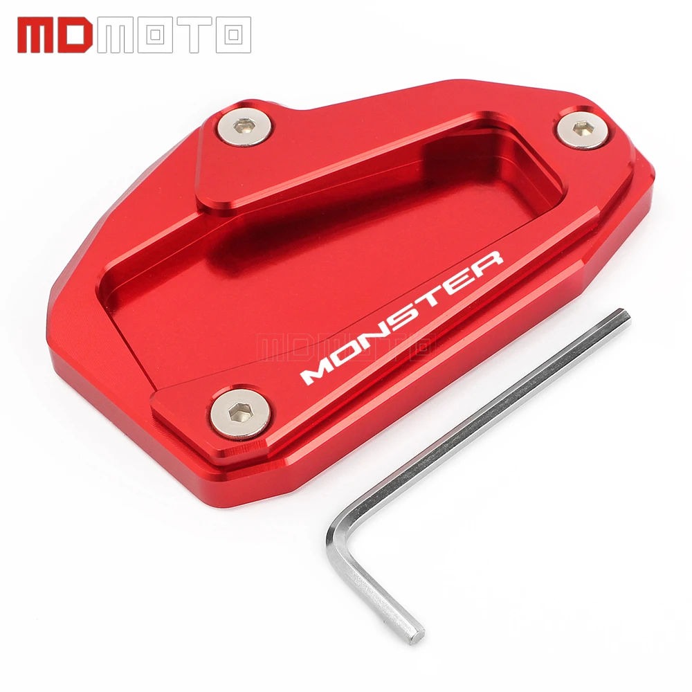 Для поездок на мотоцикле Ducati Monster 696 795 797 821 Multistrada 1200 1260 1200S 1200 мотоцикла удлинитель подставки пластины увеличить Pad