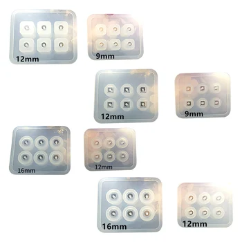 

2020 New DIY Handmade Jewelry Crystal Epoxy Beads Silicone Mold Square Rhombus Oval Bracelet Necklace Pendant Mould