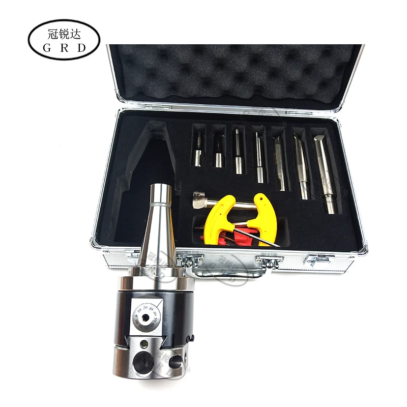 Boring-tool-suit NBH2084 fine boring head NT40 tool Holder 8pcs 20mm Boring Bar Boring rang 8-280mm Tool Set
