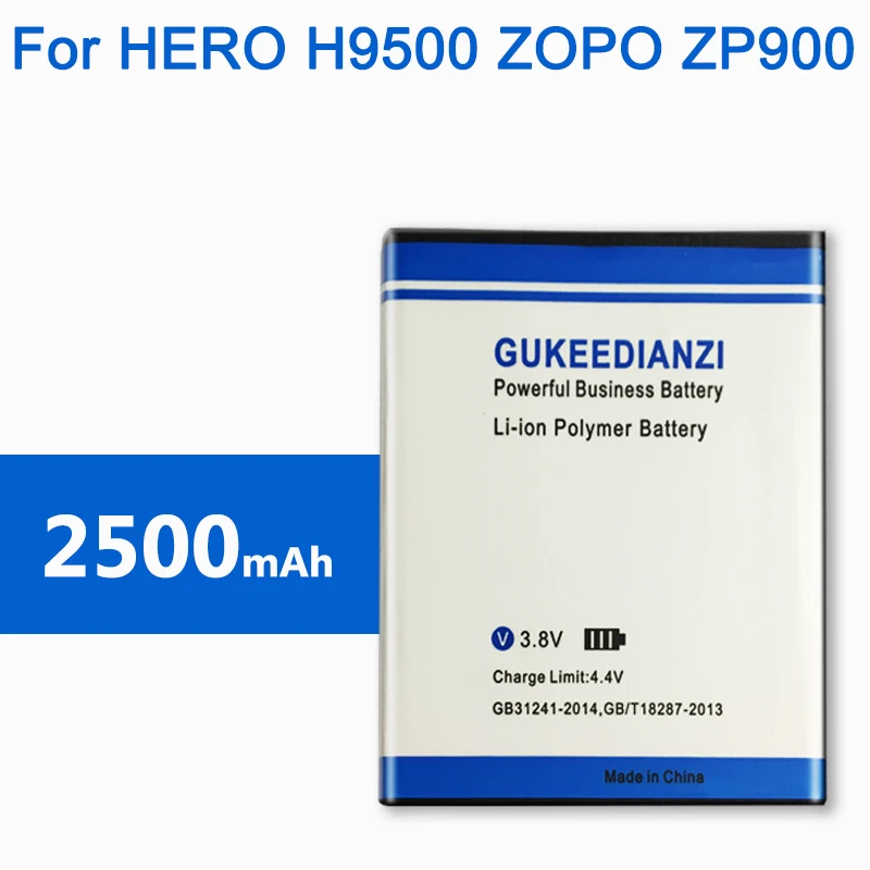 Аккумулятор высокой емкости BT95S 2500 мАч для HERO ZP900 Zp910 Zp908 Zp900s Zp900h Hero H9300 + H9500 номер