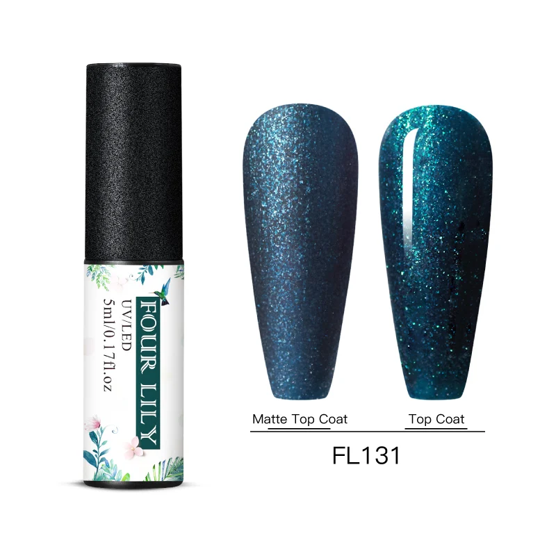 BS06902 Four Lily Gel Nail Polish Pure Color Semi Permanent UV Gel Nail Polish Gel For Manicure Varnish Paint Hybrid Nail Art Lacquer - Цвет: BS06902
