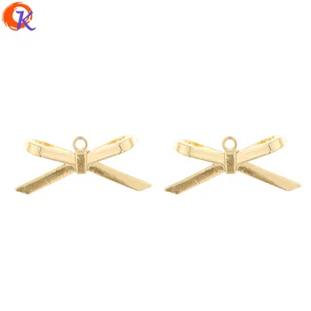 

Cordial Design 100Pcs 6*23MM Jewelry Accessories/Pendant/DIY Earrings Making/bowknot Shape/Charms/Hand Made/Earring Findings