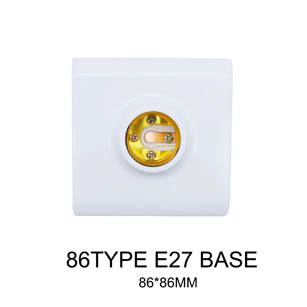 E27 Base 86 1 шт. Мини Винт лампа цоколь E27 E14 E12 Лампа держатель светильник патрон-адаптер - Цвет: E27 Base 86