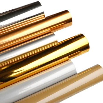 

Diy Furniture Renovation Sticker Brushed Gold Sticker Mirror Waterproof Aluminum Foil Sticky Film Silver Self-adhesive Wallpaper