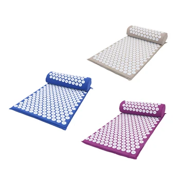 

Massage cushion yoga mat acupressure cushion blue needle cushion + head pillow massage appliance