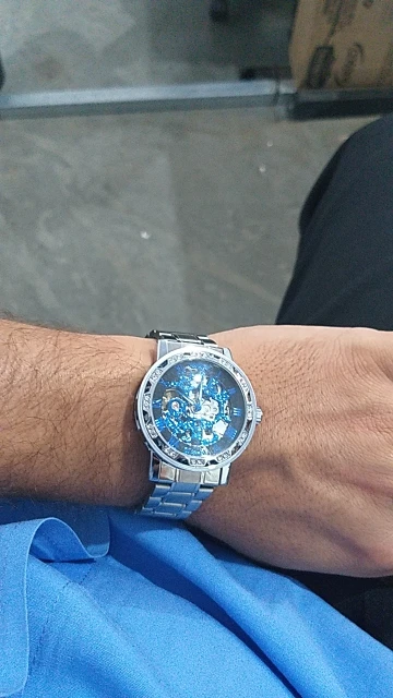 ABDO2019 модные часы с бриллиантовым дисплеем, светящийся указатель, механизм, Ретро Королевский дизайн, мужские механические часы с скелетом