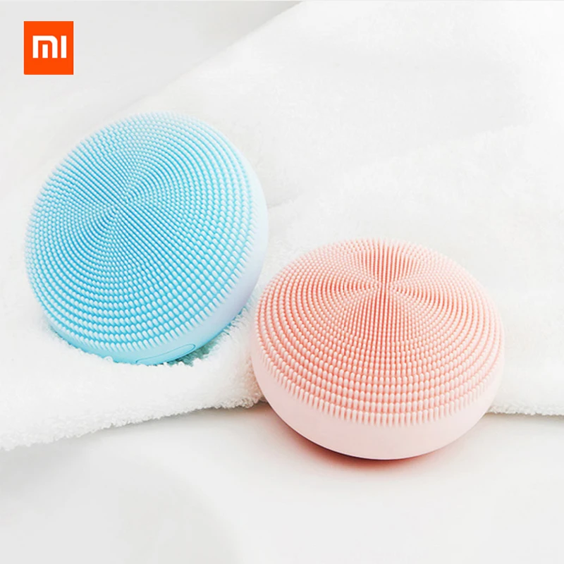 Original XIAOMI Mijia Sonic Electric Facial Cleansing Brush Silicone Face Scrubber Ultrasonic Electric Face Cleaner Device