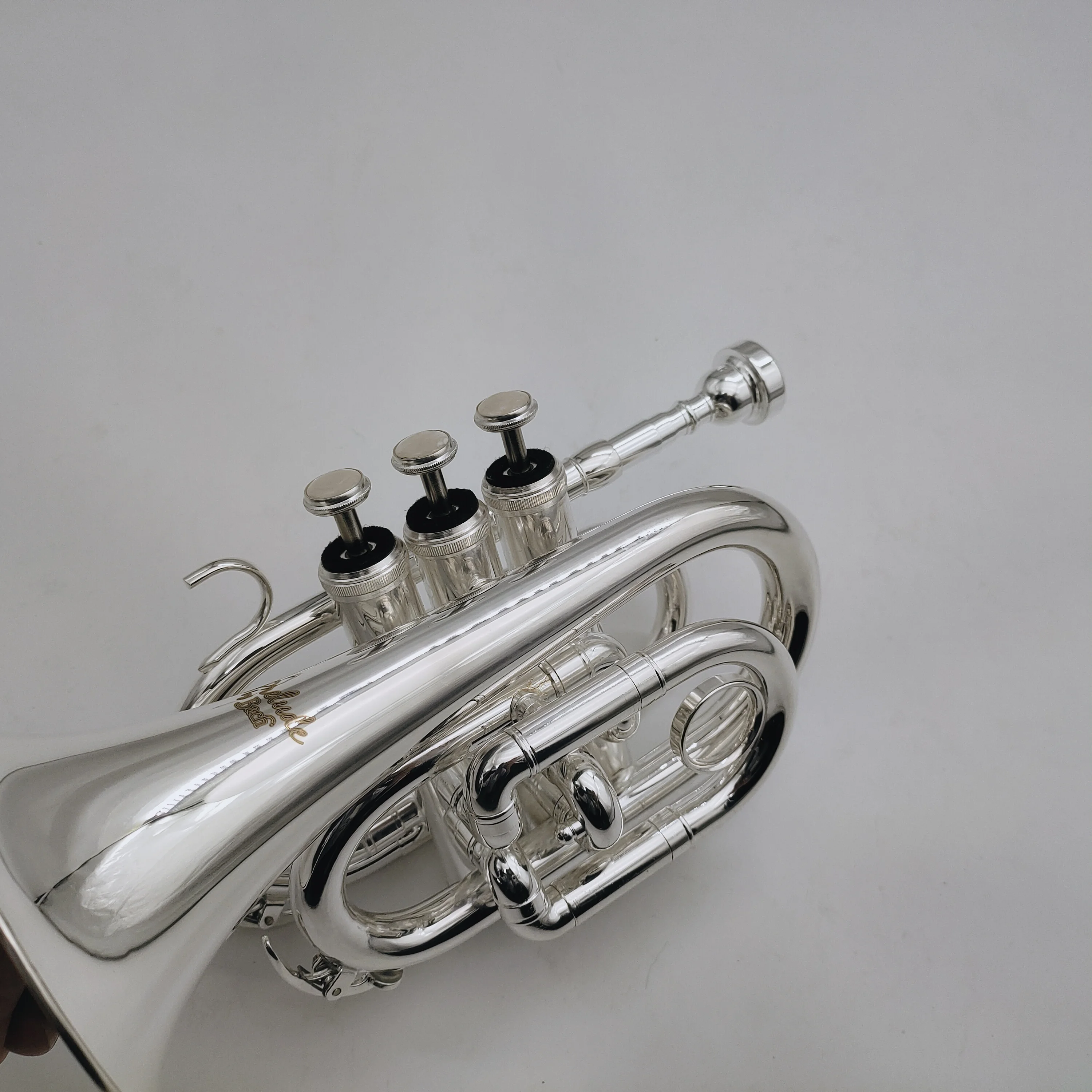 Professional Bach TR6500 Bb Pocket Trumpet Sliver Plated Musical instrument With Case Accessories