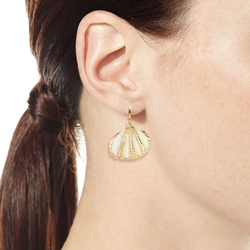Bohemian boho shell модные серьги brincos для женщин эффектные ковбойские серьги seashell shell oorbellen voor vrouwen kupe серьги