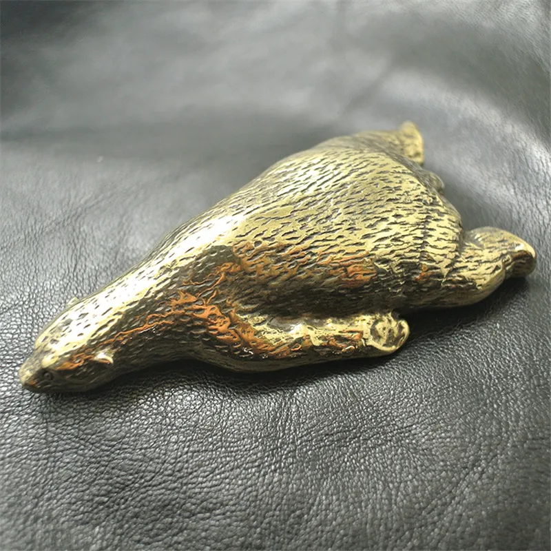 Pure copper polar bear ornaments (7)