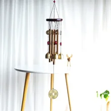 Новые китайские традиционные колокольчики 4 трубки и 5 колокольчиков для двора бронзовые украшения хрустящий звук и сладкий