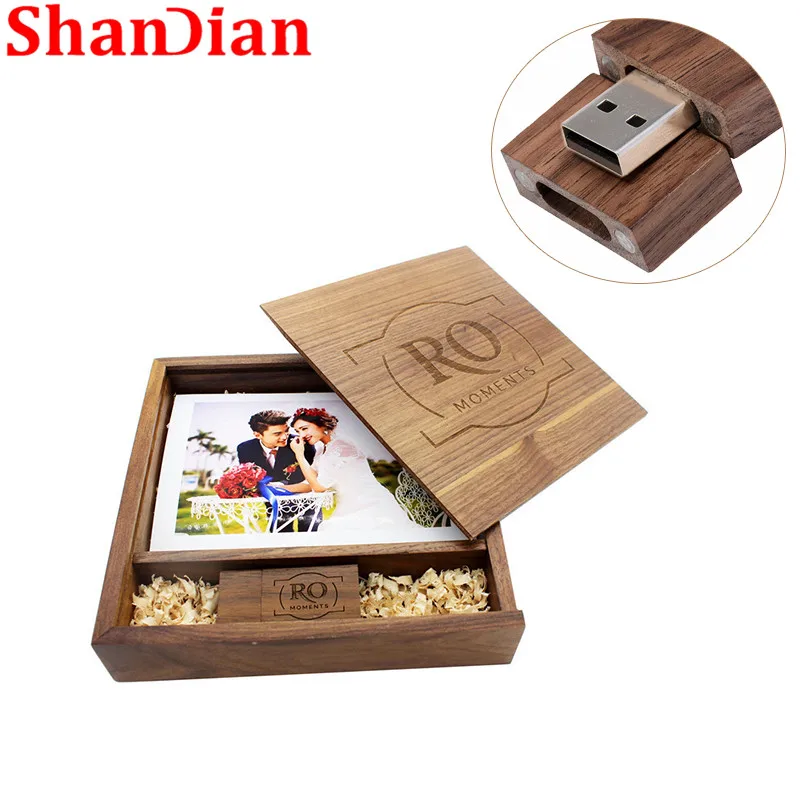 USB флеш накопитель SHANDIAN деревянный 8/16/32/64 ГБ|USB флэш-накопители| |
