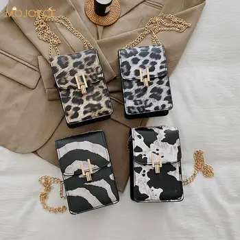 

Fashion PU Leather Shoulder Bag Women Animal Pattern Mobile Phone Pouch Female Small Messenger Purse