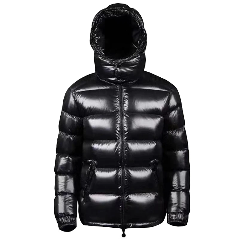 black puffer Winter Men Down Jacket Thick Warm Windproof Parka Jacket Fashion Men's Hooded Male Puffer Jacket Plus Size Casual Mens Clothing black puffer jacket Down Jackets