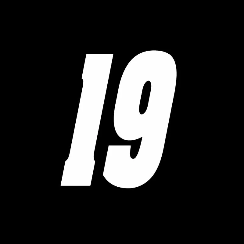 13 3*15 см Виниловая наклейка Lucky Number 19 для стайлинга автомобиля графические эмблемы