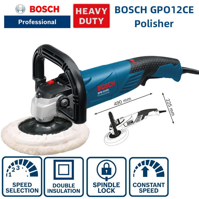 Bosch máquina pulidora GPO12CE para mármol, pulidora para coche, máquina de  encerado|Pulidores| - AliExpress