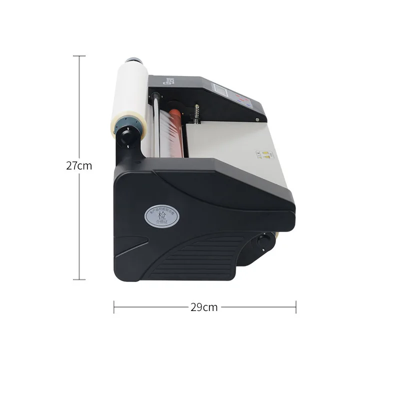 New A3+ 370MM Four roller Laminating Machine 093H Hot Rolling Mill Roller cold laminator Rolling Machine with two Gloss film