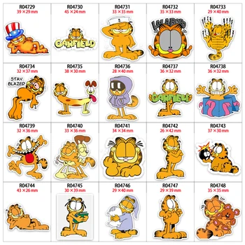 

Cute New Garfield Cat Cartoon Pattern Planar Resin Flatback 30pcs/lot Printed for DIY Headband Hair Bow Decoration