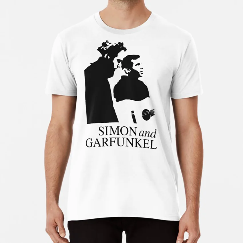 Футболка Simon and Garfunkel simon garfunkel paul art звук тишины миссис Робинсон мост | Мужская