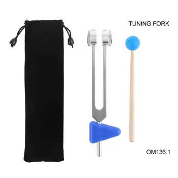 

Aluminum Alloy Tuning Fork OM136.1 Crystal Health Relaxation Tool with Mallet