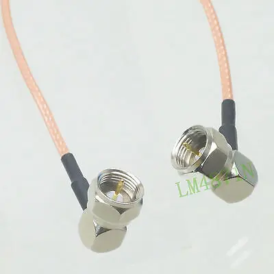 

DHL/EMS 20 LOTS cable F plug to male right angle crimp RG316 12" pigtail english screw DVB-T TV -d2